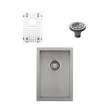 12 " Ticor s3610 Pacificシリーズ16-gaugeアンダーマウントステンレススチール1ボウルゼロ半径正方形キッチンバーSink withアクセサリー
