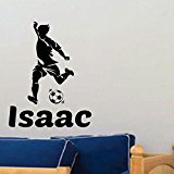 2016新しいサッカーサッカーデカールステッカー子供部屋名ポスター壁ビニールデカール車Parede装飾Footballウォールステッカー