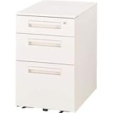 デスク収納 サイドワゴン VD-043A-W ホワイト