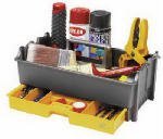 Plano Molding 311 14-Inch Tote, Graphite Gray and Iron Yellow [並行輸入品]