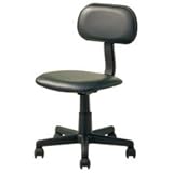 ナカバヤシ　OHチェア　肘なし　ビニールレザー　ブラック　OTS12-PBK　1脚