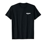 Amazon ロゴ (ホワイト) ワンポイント Tシャツ