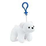 Stuffed Polar Bear Clip Toy Keychain By Wild Life Artist [並行輸入品]