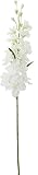 ポピー 造花 エアリーデルフィニウム 全長60cm・花径4~7cm ホワイト FA-6996W
