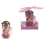 Ddi 1774741 Baby Angel Praying with Cross Poly Resin - Pink Pack of 48