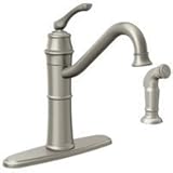 Moen 87999SRS High-Arc Kitchen Faucet with Side Spray from the Weatherly Collection, Spot Resist Sta