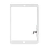 A-MIND for iPad AIR1 iPad 5 9.7'' 2017交換修理用タッチパネル,フロントガラスデジタイザ 取り付けテープ付属 + 画面保護フィルム +修理パーツ部品- 対応機種 A1475,A1474 A1822 A1823 (IPAD AIR-WHITE)