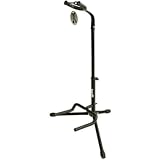 RockJam GS-001アコースティックおよびエレクトリックギター用の調整可能な垂直三脚ギタースタンド