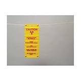 Brady 93640 Radiation Sign, 1-11/16" x 8", Magenta/Yellow [並行輸入品]
