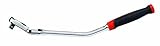 GearWrench 3 / 8 "ドライブクッショングリップフレックスハンドル84歯のラチェットオフセットフラッシュマウントon-offレバーティアドロップ型のヘッドデュアル材質快適グリップ手