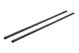 カーメイト(CARMATE) ルーフキャリア inno ベースバー スクエア 165cm ダブルキャップモデル INB165BK