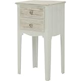 電話台(FAX台/ルーター収納) 【ラフィネ】木製 引き出し収納付き アンティーク調 (インテリア家具) 【完成品】