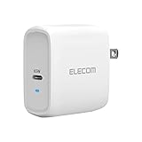 エレコム AC充電器 USB充電器 USB Power Delivery対応 65W USB-C1ポート スイングプラグ ホワイト EC-Y