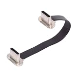 CY ケーブル 角度付き USB-C タイプ C - USB-C 超スリム フラット パワー USB2.0 データ ケーブル 65W 急速充電 ノートパソコン タブレット 電話用 7cm
