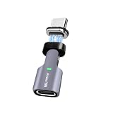 日本の中小企業 MSL FORCE USB-C to USB-C 変換用アダプタ マグネット吸着 PD 100w 480Mbps 軽量小型 tz67 tz68 コネクタ 1個 180°回転式
