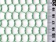吉田隆 ビニール亀甲網 450ｍｍ巾×１ｍ グリーン０．８５×１０ｍｍ