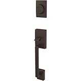 Schlage fc92-cenカスタム世紀ダミーSectional Handleset – Exteriorのみ、Aged Bronze