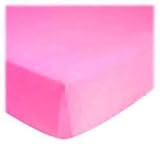 SheetWorld Fitted (Fits BabyBjorn Travel Crib Light) Sheet - Hot Pink Jersey Knit - Solid Colors by 
