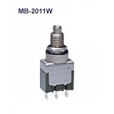 ＮＫＫスイッチズ　　MB-2011W　単極双投　機能動作（ＯＮ　＜ＯＮ＞）電流容量６Ａ　１２５Ｖ　ＡＣ　はんだ端子　防水形基本形押ボタンスイッチ（ＩＰ６７適合）