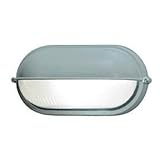 Nauticus Outdoor Bulkhead - Satin Finish with Frosted Glass Shade [並行輸入品]