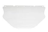 MSA 10118094 Clear Polycarbonate V-Gard General Purpose Flat Visor, 9.5 x 17 x 0.04 by MSA