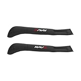 【RAV4 専用】 車 隙間埋め クッション 厚型 落下防止 小物放置 RAV4 ラブフォー PHEV XA 50系 30系 対応 カー シートサイド クッション 耐久性 取付簡単 コンソール 隙間 puレザー カー用品 内装パーツ 運転席+助手席 ロゴ左右対称設計 2本入り(ブラック,RAV4 適用)