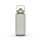 SANTECO 水筒 2000ML ボトル 2リットル BPAフリー ストロー付き 直飲 超軽量 携帯便利 おしゃれ 洗いやすい キャリーハンドル付き おしゃれ スポーツ ERIE プラカップシリーズ