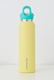 日本正規輸入品 REVOMAX 炭酸対応真空断熱ボトル By YOU Best Seller 16oz 473ml 18時間保温 36時間保冷 (Butter Yellow x Turquoise Blue)