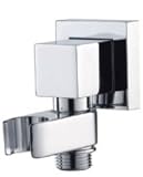 Jaclo 8716-sg Cubix Supplyエルボwithハンドシャワーホルダー、サテンゴールド