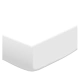 SheetWorld Fitted Square Playard Sheet 37.5 x 37.5 (Fits Joovy) - Solid White Jersey Knit - Made In 