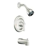 Moen L82001SRN Posi-Temp Pressure Balanced Tub and Shower Trim from the Adler Collection, Spot Resis
