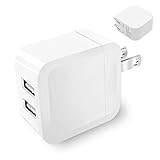 USB充電器 2in1 2.4A USB-Ax2 高出力 折り畳み USB 軽量 コンパクト 同時充電 充電アダプタ 高速充電 ACアダプタ 充電器 急速充電 電源タップ