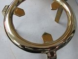 五徳、真鋳、6寸、真ちゅうメーカーで作られたゴトクは、火鉢に適しています、最上級品