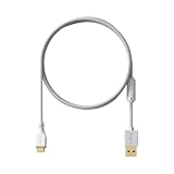 Pulsar Gaming Gears USB-C パラコードケーブル – 1.8m ベントヘッド Type-C to Type-A (ホワイト)