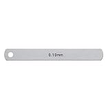 新潟精機 SK 日本製 シクネスゲージ(すきまゲージ) リーフ ステンレス製 100mm×0.10mm SS-100-010