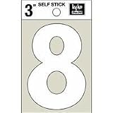 ホワイトビニールダイカットself-stick Numbers
