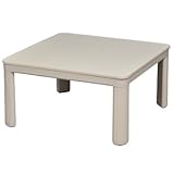 【送料無料】2016年製 丸栄木工所(MARUEI) CA-75IV カジュアルコタツ 【75×75】リバーシブル天板 ホワイト（裏面ベージュ） ※代引き非対応