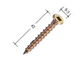 タナカ　オリジナル金物専用ビス　TBA-45　AA3B48　75本入　頭φ9.3mm×43mm