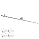 VENTOTA ダクトレール ライティングレール 1.5m 可動範囲146cm ライティングバー スポットライトレール レール照明 ライティングダクト オシャレ 照明 工事不要 間接照明 天井照明 Kalos WH 150 プラグ付き ソケット