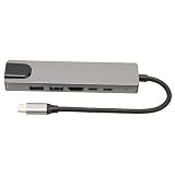 Gugxiom 6 in 1 USBCハブ USB Cハブ マルチポートアダプター、変換アダプター usb ハブ 充電対応 87W電源 4K HDMIハブ 拡張、4K@30Hz イーサネット