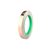 銅箔テープ 幅3mm×長さ20m 両面導電性銅箔テープ 導電テープ 銅箔テープ 導電性 耐熱 強粘着 放射線防護 銅テープ アルミテープ 静電気除去 電磁波シールド ギター/電子部品/屋根の修理用EMI対策 多用途 (幅3mm×長さ20m)