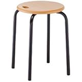 ルネセイコウ ハンドルスツール 高さ450mm ナチュラル/ブラック HS-2T 1脚