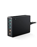 63W 5ポート USB急速充電器 5台同時充電 PSE技術基準適合 PD3.0•QC3.0対応 iPhone iPad MacBook