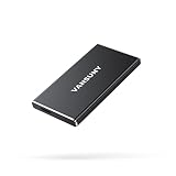 Vansuny (ヴァンサン) 500GB ポータブル 外付けSSD USB 3.1 Gen2 450MB/秒 高速データ転送 メタル USB C ミニ ポータブル 外付けソリッドステートドライブ PC ノートパソコン 携帯電話などに