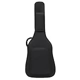 Jinchuan コースティック ギターケース アコギ 軽量 ソフトケース ギグバッグ 防水 オックスフォード布 肩掛け 手提げ (ブラック, 40/41in)