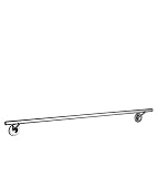 【数量限定】 Hansgrohe(ハンスグローエ) アクサースタルクタオルバー730mm