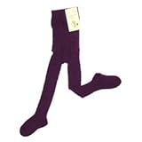 (グレェド) Groedo オーガニックコットン キッズ タイツ 縄編み 紫 サイズ 0 ( 80-90 )