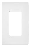 Lutron sc-1-sw Claro single-gang Wallplate、雪by Lutron