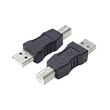 （まとめ）変換名人 変換プラグ USB A（オス）→USB B（オス） USBAA-BA【×20セット】