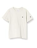 [チャンピオン] Tシャツ 半袖 綿100% 定番 ワンポイントロゴ刺繍 ショートスリーブTシャツ CK-T301 ボーイズ オフホワイト 140